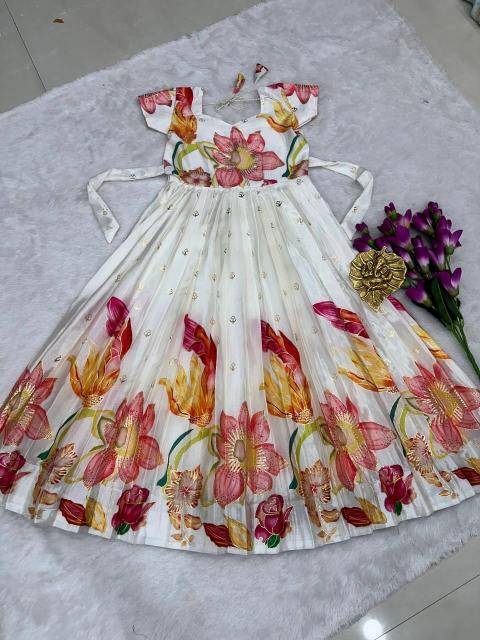 NEW LAUNCING KIDS GOWN chinon Cheap Kids fashion clothing wholesale Delhi